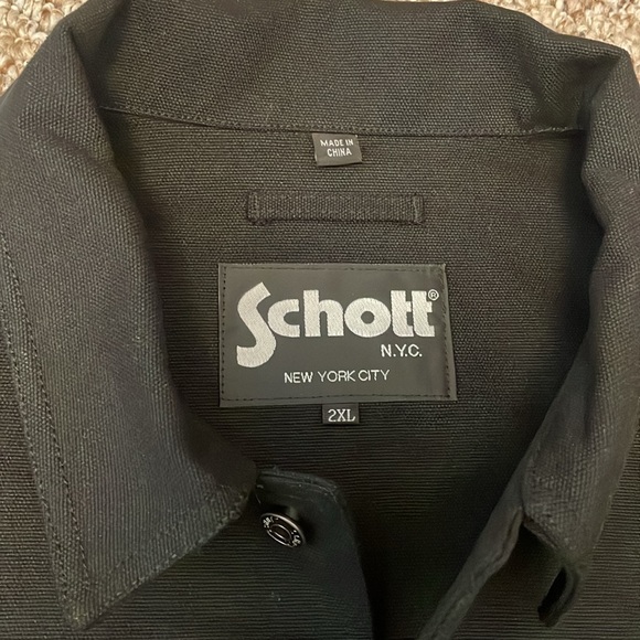 Men’s Schott NYC Cotton Canvas Workwear Jacket - Picture 2 of 11